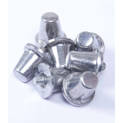 Embalagem de 100 grampos pitons em alumínio cónicos